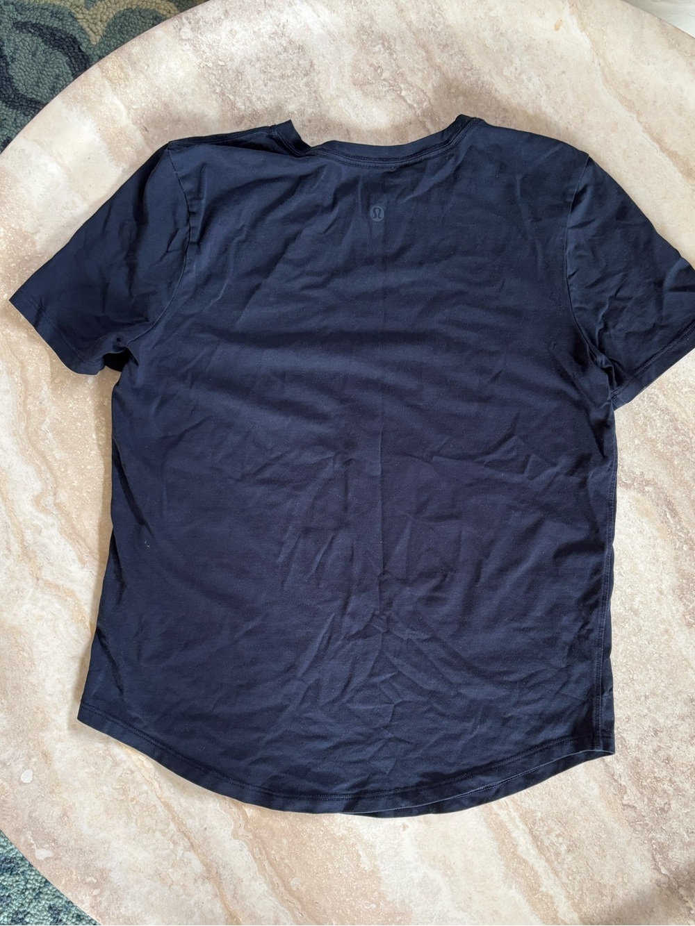 Lululemon Navy Blue Short Sleeve Performance Tee Size 6